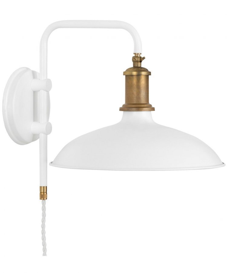 Konsthantverk Kavaljer Seinävalaisin Matta Valkoinen / Raaka Messinki