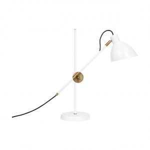 Konsthantverk Kh#1 Valkoinen / Raaka Messinki Pöytävalaisin