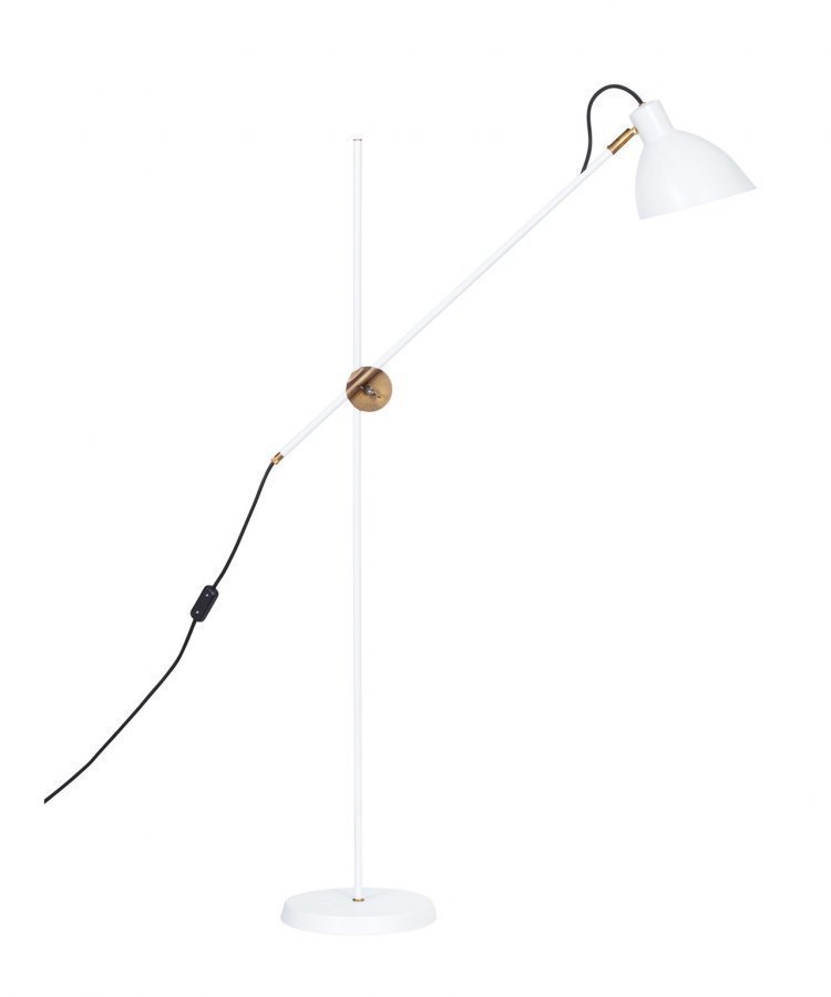 Konsthantverk Kh#1 Valkoinen / Raakamessinki Lattiavalaisin