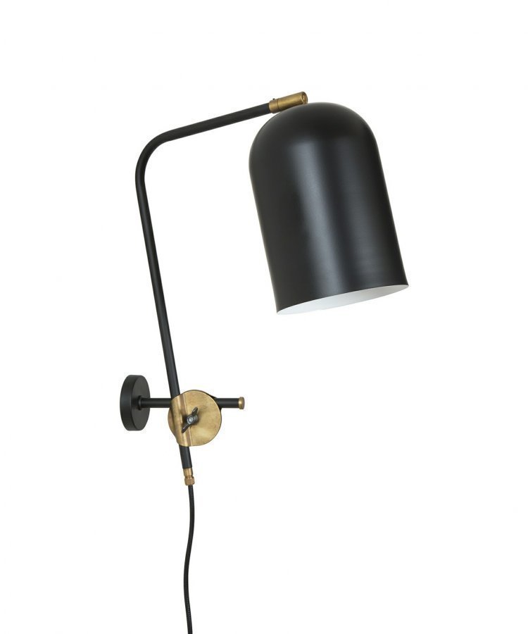 Konsthantverk Knekt Matta Musta / Raaka Messinki Seinävalaisin