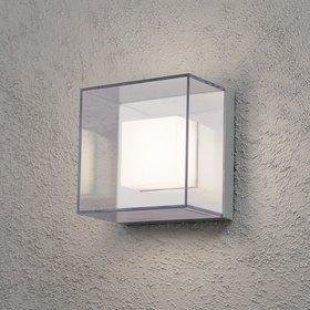 Konstsmide LED-seinävalaisin Sanremo 7925-310 210x140x210 mm alumiini/kirkas