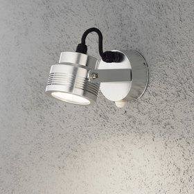 Konstsmide LED-ulkoseinävalaisin Monza 7942-310 95x185x105 mm liiketunnistimella alumiini