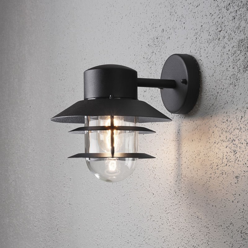 Konstsmide Modena Seinävalaisin Musta