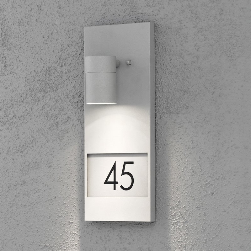 Konstsmide Modena Seinävalaisin SIS. TALONUMERON Harmaa