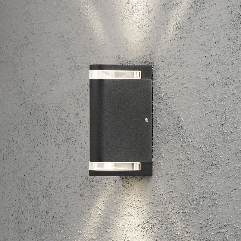 Konstsmide Modena Seinävalaisin Ylös-/alaspäin Musta