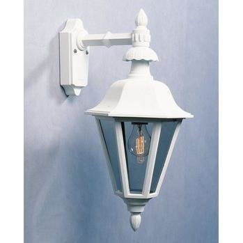 Konstsmide Ulkoseinävalaisin 483-250 Pallas iso valkoinen matta alasuunta