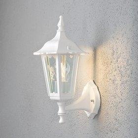 Konstsmide Ulkoseinävalaisin 7232-250 Firenze valkoinen matta yläsuunta