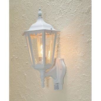 Konstsmide Ulkoseinävalaisin 7236-250 Firenze valkoinen yläsuunta PIR liiketunnistimella