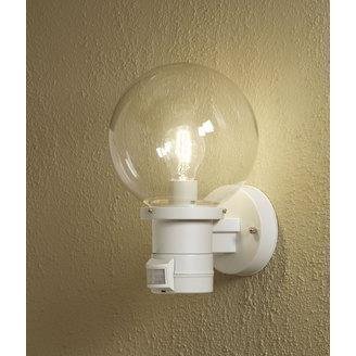 Konstsmide Ulkoseinävalaisin 7321-250 Nemi valkoinen yläsuunta PIR liiketunnistimella