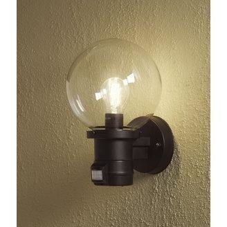 Konstsmide Ulkoseinävalaisin 7321-750 Nemi musta yläsuunta PIR liiketunnistimella