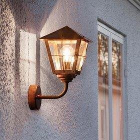 Konstsmide Ulkoseinävalaisin Fenix Mini 438-900 210x250x390 mm yläsuunta kupari