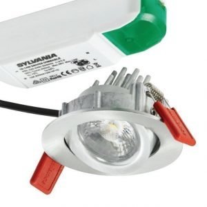 LED-alasvalo Instar Pro LED 12W/700lm 3000K 36° Ø 90x60 mm himmennettävä harjattu alumiini