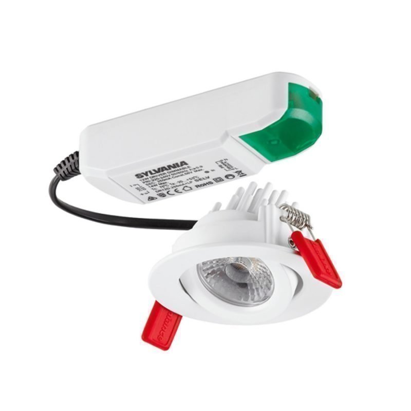 LED-alasvalo Instar Pro LED 12W/700lm 3000K 36° Ø 90x60 mm himmennettävä valkoinen