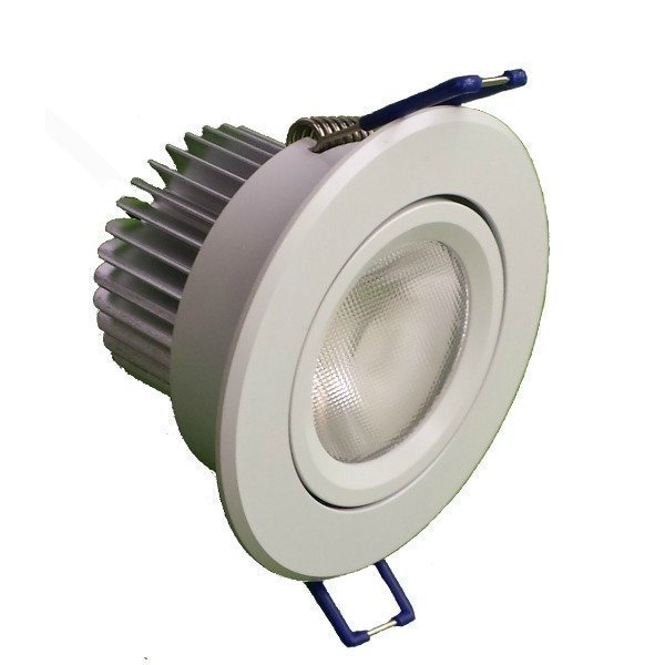 LED-alasvalo LED-BJ33 8W 3000K 580lm Ø 85x55 mm suunnattava valkoinen