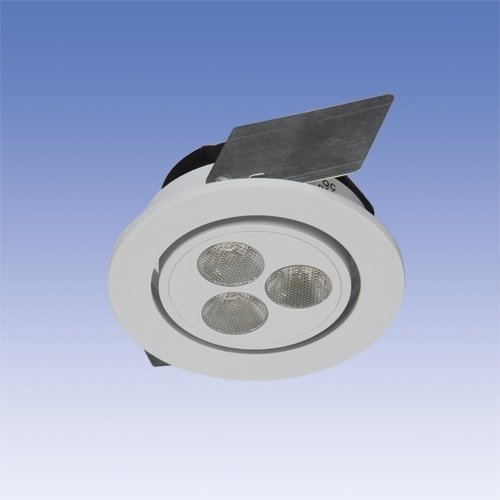 LED-alasvalo Velox ALS3X1 IP20 3X1W LED 4K 20° VA Ø 80x45 mm suunnattava valkoinen