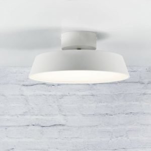LED-kattovalaisin Alba 12W 840lm 3000K Ø 300x130 mm suunnattava valkoinen