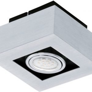 LED-kattovalaisin Loke 1 140x140 mm kromi/musta