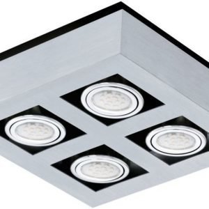 LED-kattovalaisin Loke 1 250x250 mm 4-osainen musta/kromi