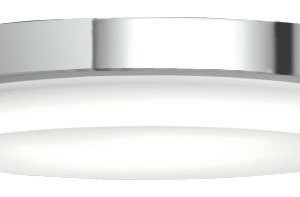 LED-kattovalaisin Ocean 12W 3000K 950lm IP44 Ø 280x55 mm harjattu teräs