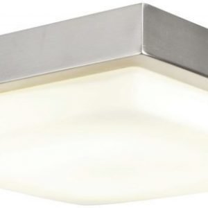 LED-kattovalaisin Ocean 18W 3000K 1200lm IP44 300x300x65 mm harjattu teräs