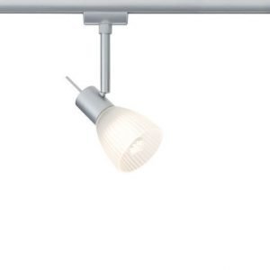 LED-kiskovalaisin URail Phara Ø 75x180 mm mattakromi/valkoinen