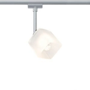 LED-kiskovalaisin URail Quad 80x135x150 mm mattakromi/valkoinen