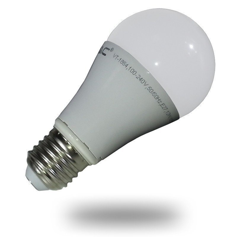 LED-lamppu A60 V-TAC VT-1864 12W 230V 2700K 1055lm IP20 Ø 60mm