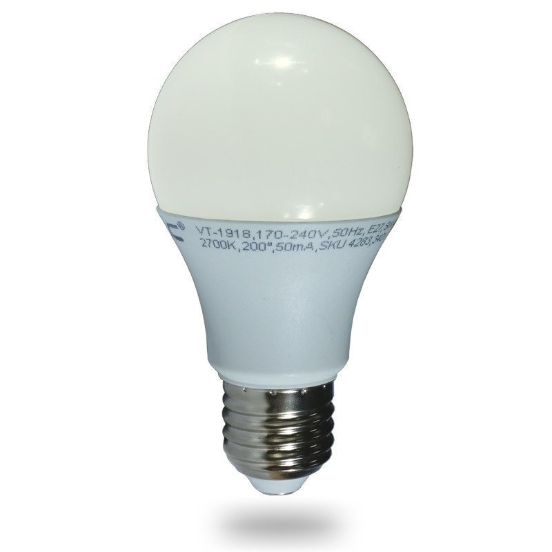 LED-lamppu A60 V-TAC VT-2007 7W 230V 2700K 470lm IP20 Ø 60mm
