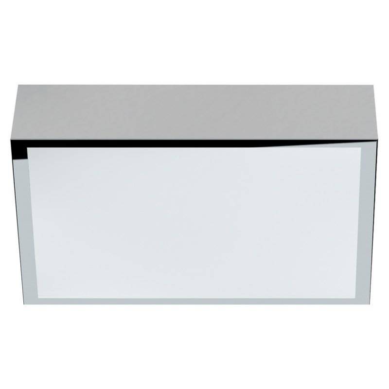 LED-plafondi Acri IP44 300x300x80 mm kromi liiketunnistimella