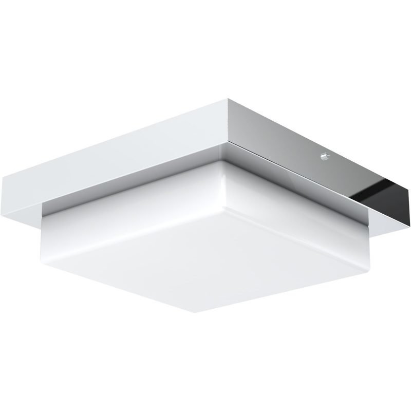 LED-plafondi Aneta Cutro IP44 Ø 263x62 mm kromi