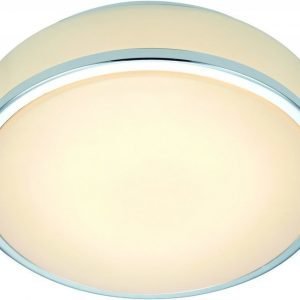 LED-plafondi Global 22 Ø 210x80 mm kromi/valkoinen