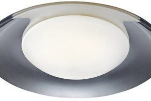 LED-plafondi Pastille Ø 360x110 kromi/valkoinen IP44