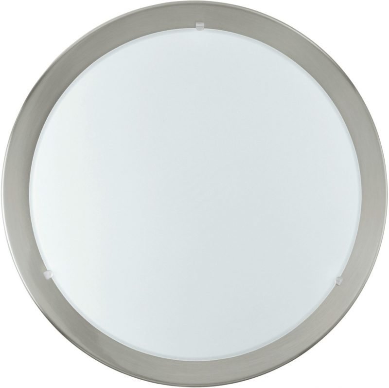 LED-plafondi Planet 12W Ø 29 cm harjattu teräs valkoinen