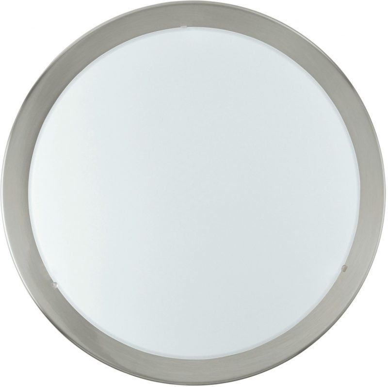 LED-plafondi Planet 18W Ø 37 cm harjattu teräs valkoinen