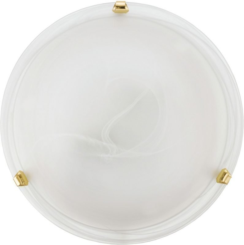 LED-plafondi Salome Ø 300 mm valkoinen/messinki