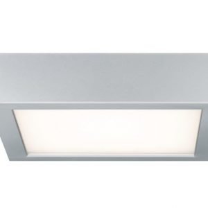 LED-plafondi Space 200x200x51 mm mattakromi/valkoinen