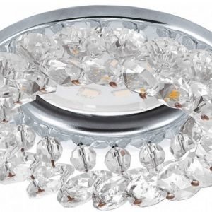 LED-plafondi Tortoli Ø 95x25 mm kromi/kirkas