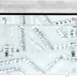 LED-plafondi Verdesca 270x270x75 mm valkoinen/kirkas/kristalli 93921