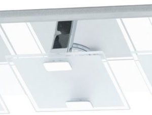 LED-plafondi Vicaro 3-osainen kromi valkoinen