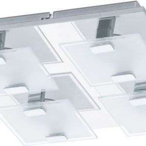 LED-plafondi Vicaro 4-osainen kromi valkoinen