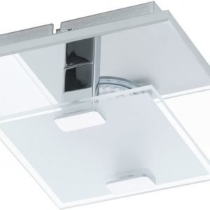 LED-plafondi Vicaro kromi valkoinen