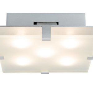 LED-plafondi Xeta 200x300x68 mm mattakromi/lasi