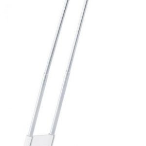 LED-pöytävalaisin Gexo Ø 125x320 mm valkoinen/kromi