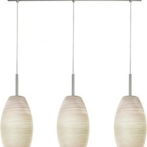 LED-riippuvalaisin Batista 3 720x120x1100 mm 3-osainen valkoinen/harjattu teräs