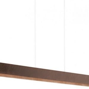 LED-riippuvalaisin Collada 970x60x1100 mm antiikkiruskea/kulta