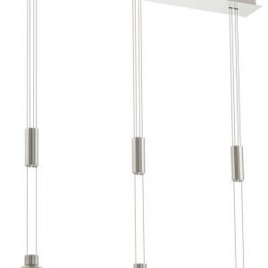 LED-riippuvalaisin Montefio 3-osainen harjattu teräs valkoinen