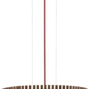 LED-riippuvalaisin Roverato Ø 420x1100 mm musta/pähkinä