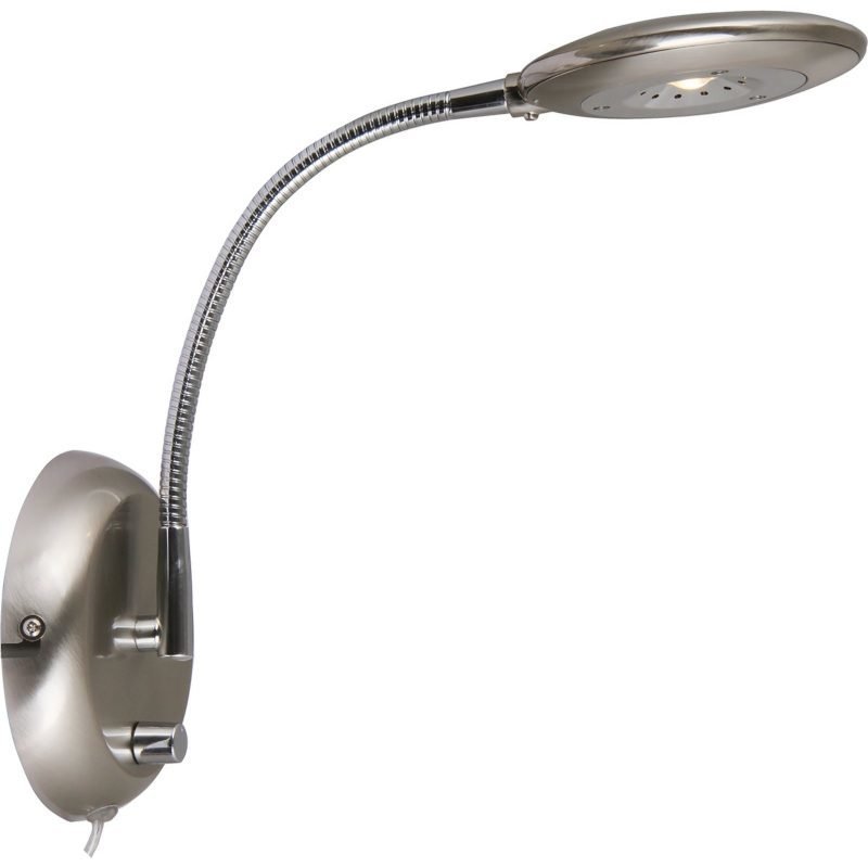 LED-seinävalaisin Aneta Moto 130x360x300 mm satiiniteräs