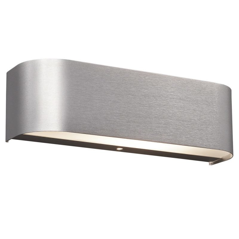 LED-seinävalaisin Basic 300x80x60 mm harjattu alumiini