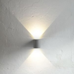 LED-seinävalaisin Canto 90x100x105 mm ylös/alas harmaa